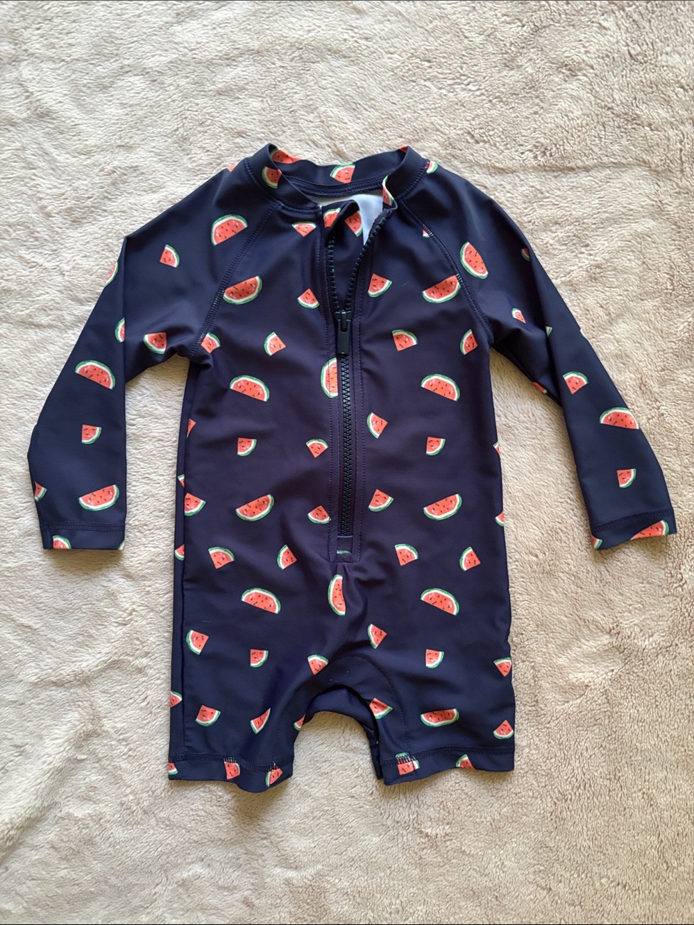 Old Navy Toddler Long Sleeve One-Piece Swimsuit in 🍉 Watermelon Print 🍉